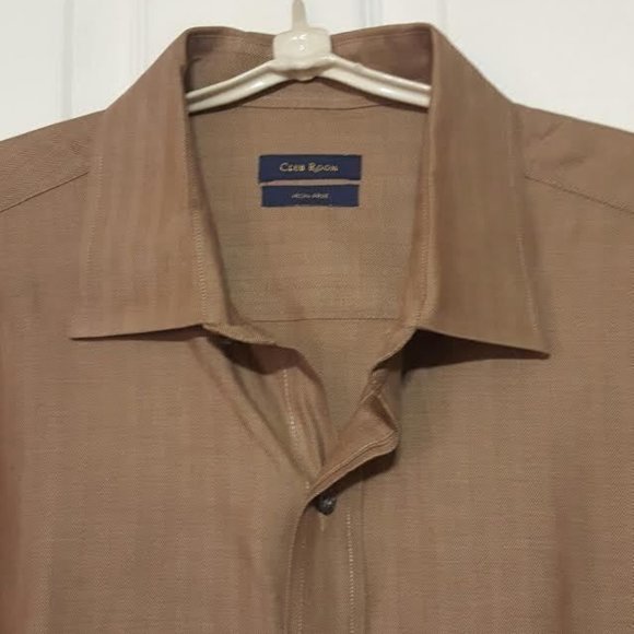 Club Room Men's Long Sleeve Button Up Size 16 1/2 Dress Shirt #D301 - Picture 3 of 5